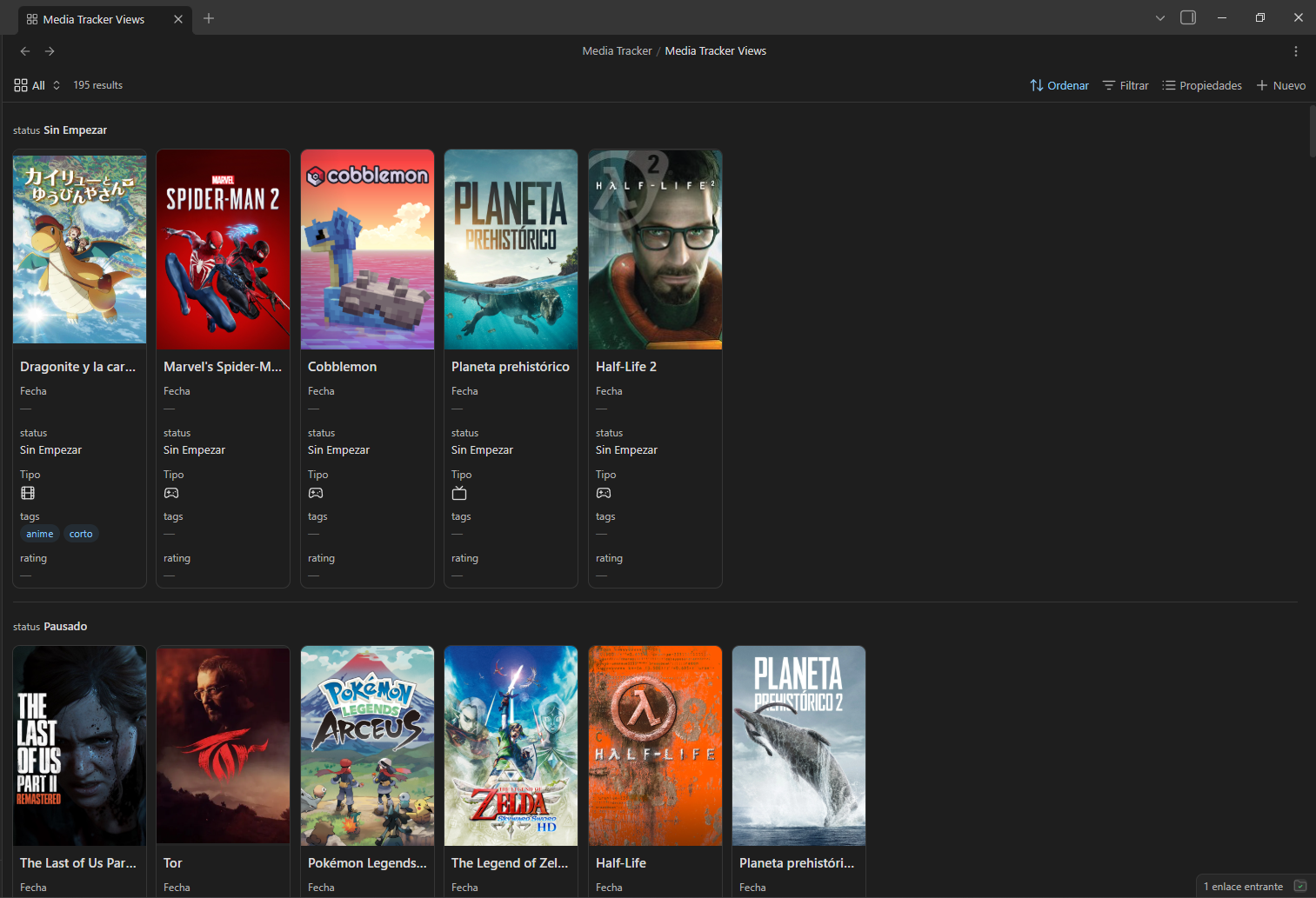 Media Tracker Base View All